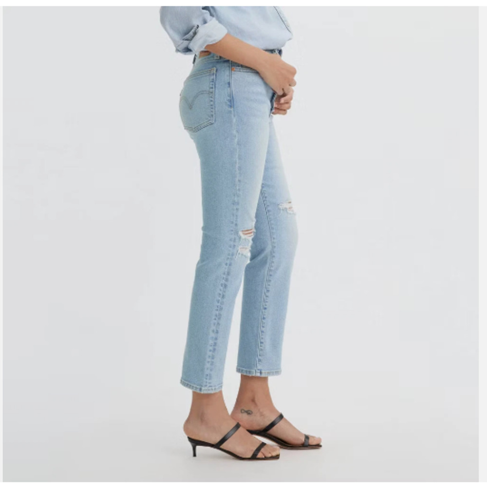 Levi's 721 Women High-Rise Skinny Cropped Jeans - Struck By Lightning 32x30 NWT